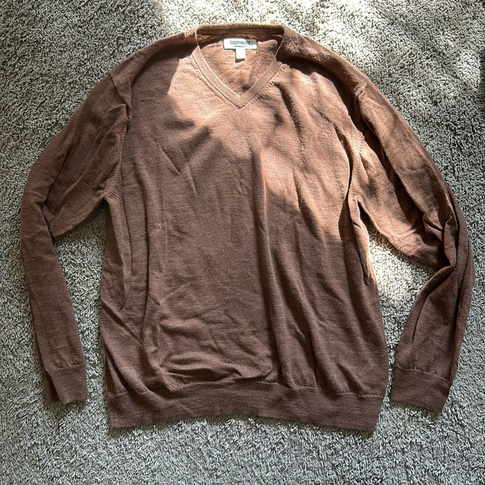 100% merino wool sweater